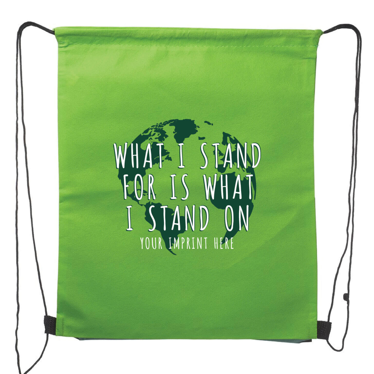 Go Green Backpack (Customizable): What I Stand For Is What I Stand On