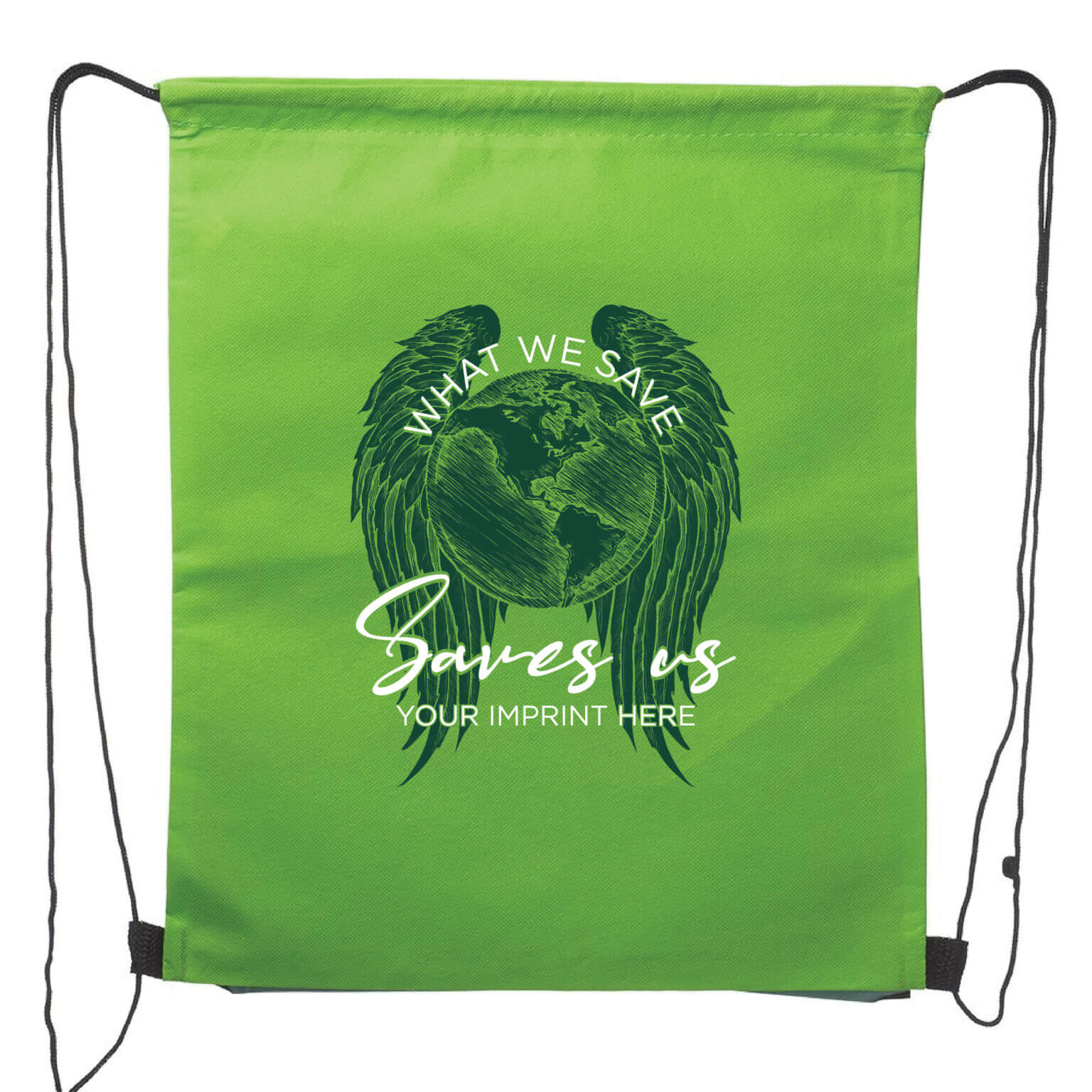 Go Green Backpack (Customizable): What We Save Saves Us