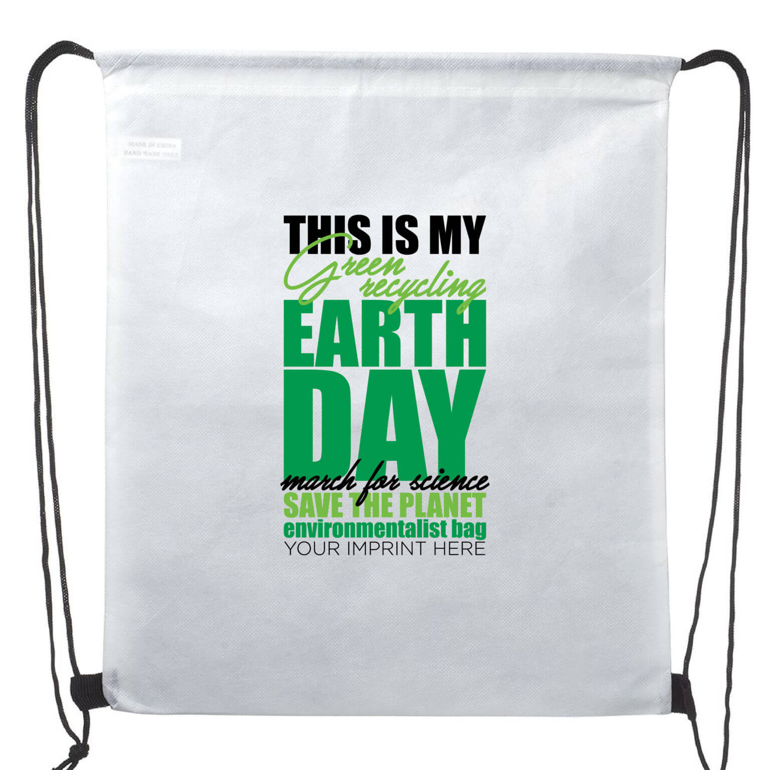 Go Green Backpack (Customizable): Earth Day