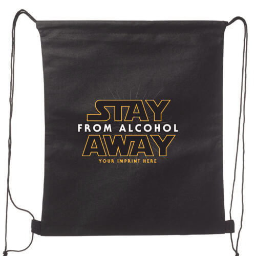 Drawstring Backpack for Alcohol Prevention