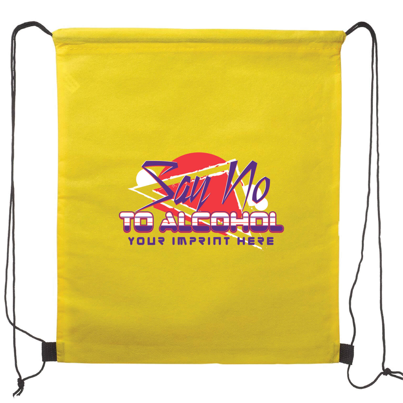 Alcohol Prevention Backpack (Customizable): Say No To Alcohol