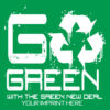 Go Green Banner (Customizable): GO GREEN