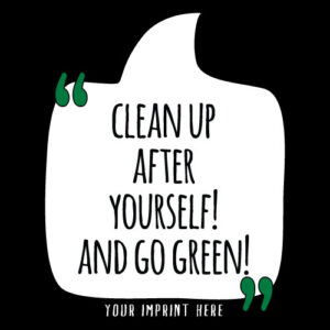 Go Green Banner (Customizable): CLEAN UP