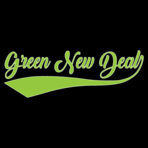 Go Green Banner (Customizable): Green New Deal