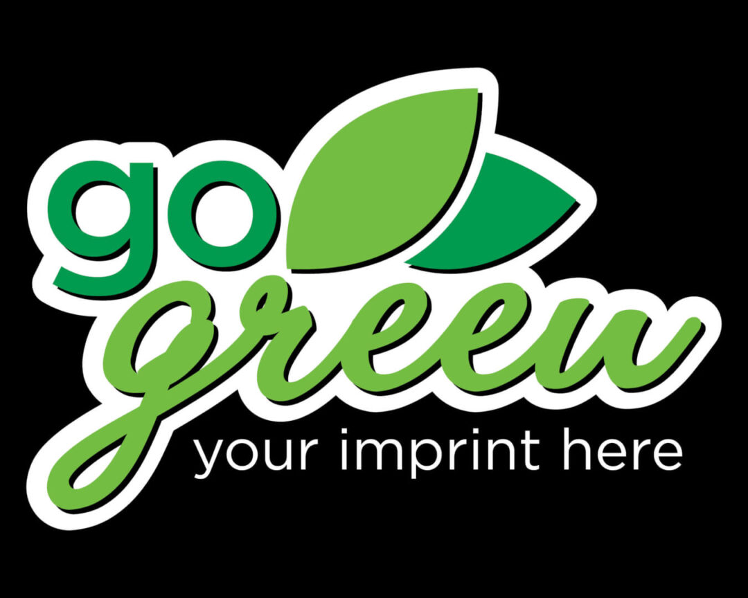 Go Green Banner (Customizable): Go Green