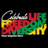 Black History Month Banner (Customizable): Celebrate Life Freedom Diversity