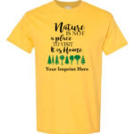 Go Green T-Shirt: Nature is Home Customizable|