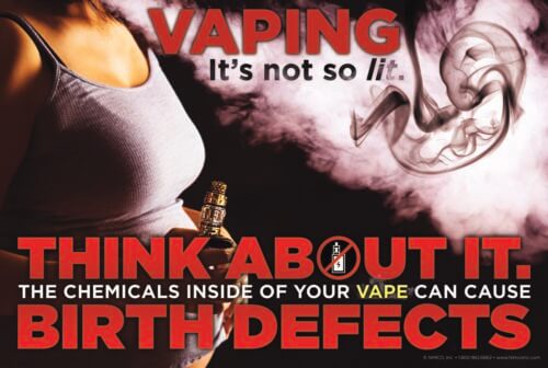 Dangers of Vaping Poster: Vaping It’s Not So Lit - NIMCO, Inc