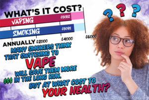 Dangers of Vaping Poster: What’s it Cost 13