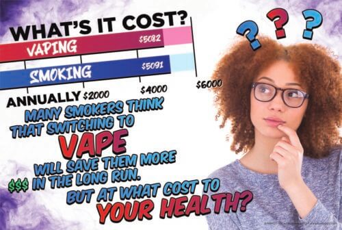 Dangers of Vaping Banner: What’s it Cost 1
