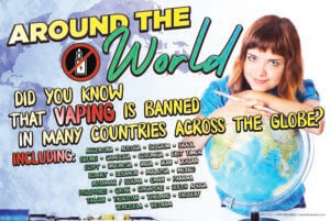 Dangers of Vaping Banner: All Around the world