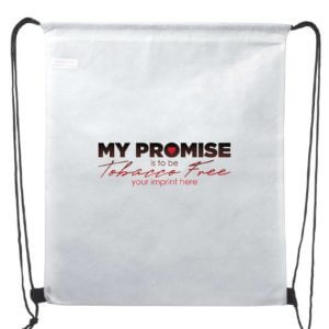 Tobacco Prevention Backpack: My Promise is to Be Tobacco Free - Customizable