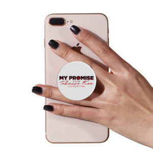 My Promise To Be Tobacco Free PopUp Phone Gripper - Customizable 5