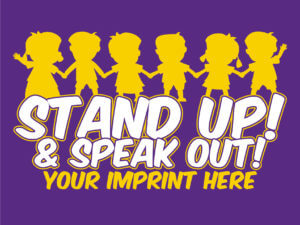 Bullying Prevention Banner: Stand Up and Speak Out -Customizable