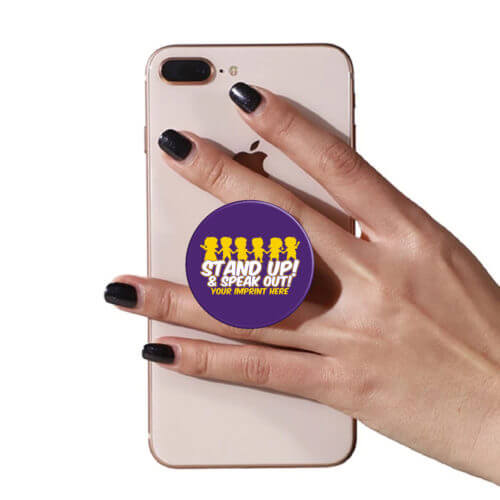 Bullying Prevention PopUp Phone Gripper: Stand Up and Speak Out - Customizable