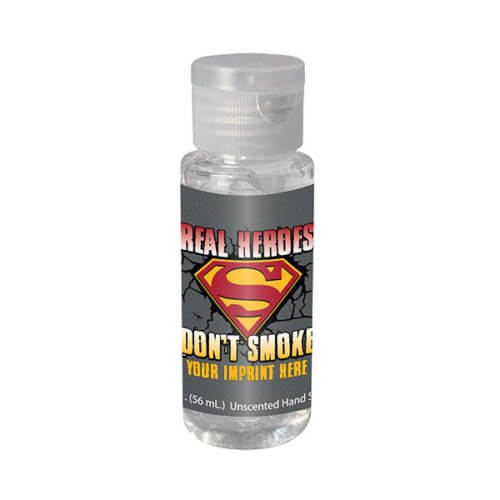 Tobacco Prevention Hand Sanitizer: Real Hero’s Don’t Smoke - Customizable