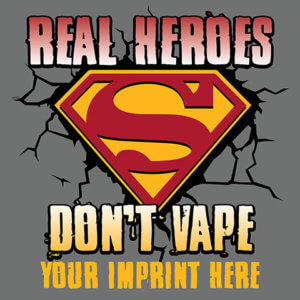 Tobacco Prevention Banner: Real Heroes Don't Vape|Tobacco Prevention Banner: Real Heroes Don't Vape