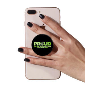 Tobacco Prevention PopUp Phone Gripper: Proud to be Smoke Free - Customizable