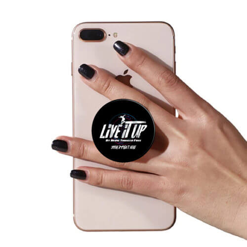 Tobacco Prevention PopUp Phone Gripper: Live It Up Tobacco Free -Customizable