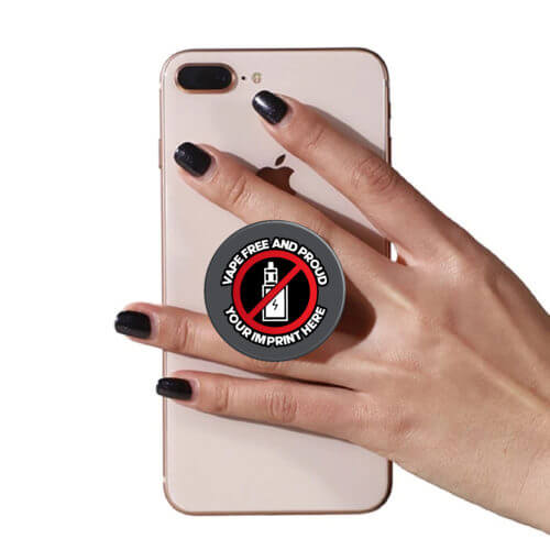 Vaping Prevention PopUp Phone Gripper: Vape Free and Proud - Customizable