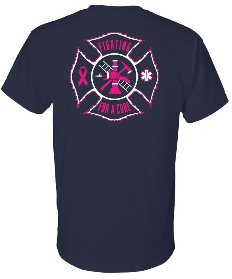Firefighter T-Shirt Short Sleeve: Fighting For a Cure (Maltese ...
