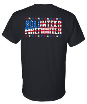 Firefighter T-Shirt Short Sleeve: Volunteer Firefighter (American) - Customizable 20