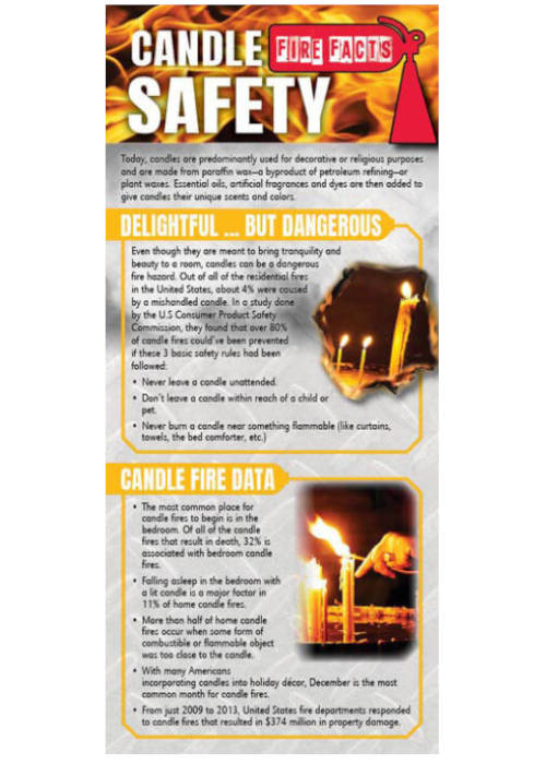 Candle Fire Safety Pamphlet