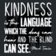Kindness Is The Language Banner