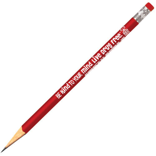 Red Ribbon Week Pencils | Be Kind To Your Mind. Live Drug Free.™ 1