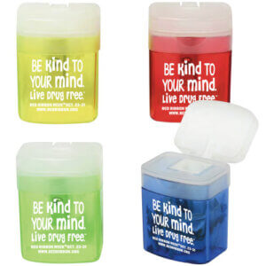 Red Ribbon Week Pencil Sharpeners | Be Kind To Your Mind. Live Drug Free.™ 17
