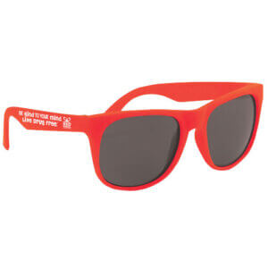 Plastic Red Ribbon Week Sunglasses 5
