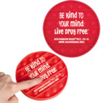 |Celebrate Life. Live Drug Free Red Ribbon Week Bubble Pop Toy