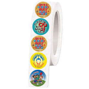 Red Ribbon Week Sticker Assorted Roll