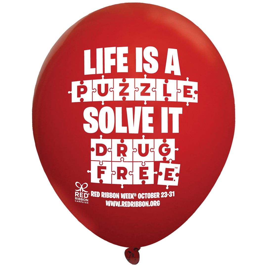 Red Ribbon Week Balloon
