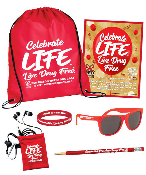 Celebrate Life. Live Drug Free Red Ribbon Week Drug Free Theme Kit