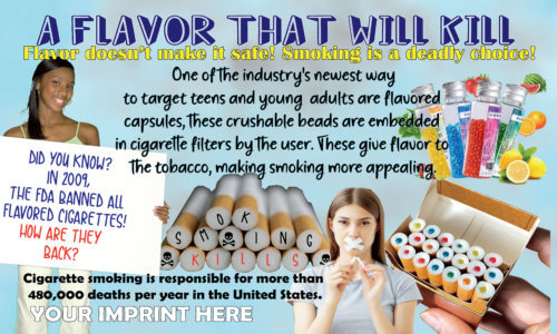A Flavor That Will Kill Tobacco Prevention Banner