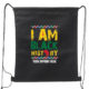 I Am Black History Drawstring Backpack
