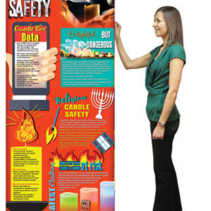 Candle Safety Retractable Banner