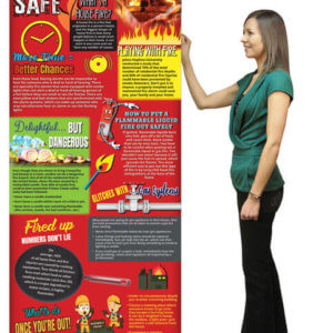 Stay Fire Safe Retractable Banner