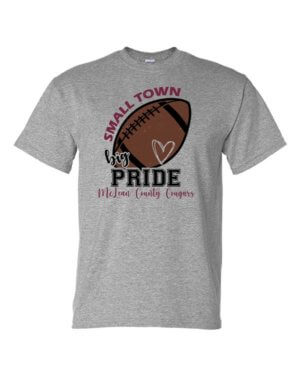 MCMS Cheer - Small Town Pride Football - Short Sleeve Shirt 12