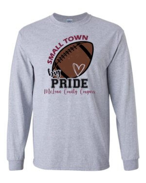 MCMS Cheer - Small Town Pride Football - Long Sleeve Shirt 11