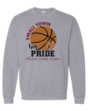 MCMS Cheer - Small Town Pride Basketball - Crewneck Shirt 5