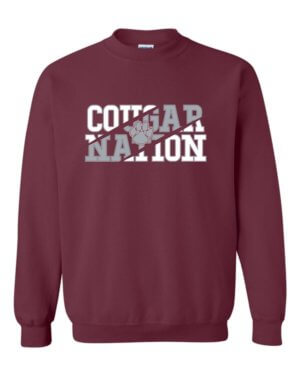 MCMS Cheer - Cougar Nation - Crewneck Shirt 1