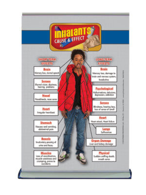Cause & Effect: Inhalants Table Top Retractable Banner (11.5" x 16.5") 28