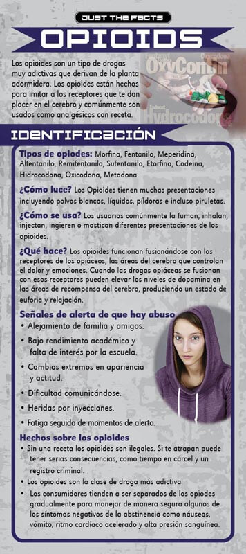 Just The Facts Rack Cards: Opioids - Spanish 2 Just The Facts Rack Cards: Opioids - Spanish 2