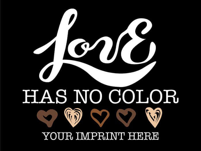 Love Has No Color Black History Month Banner
