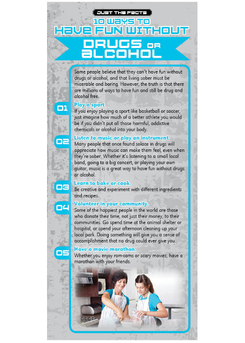 Just The Facts Rack Card: 10 Ways To Have Fun Without Drugs & Alcohol - Set of 100 1