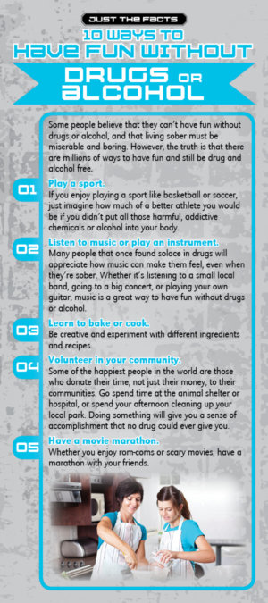Just The Facts - 10 Ways To Have Fun Without Drugs & Alcohol Rack Cards - Sold In Sets of 100 18