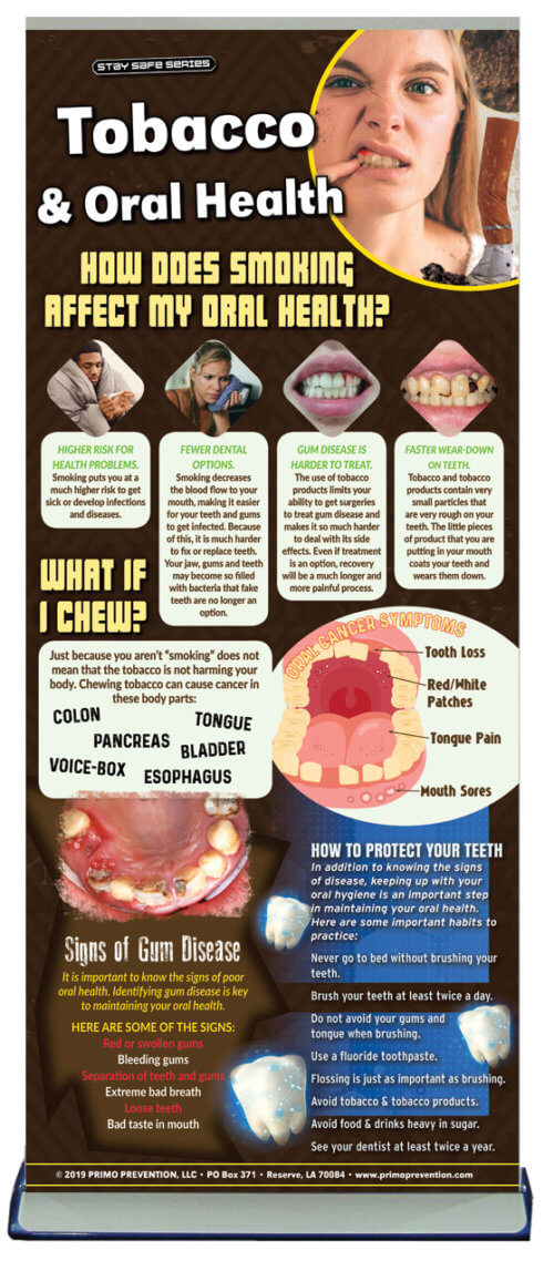 Tobacco & Oral Health Retractable Banner