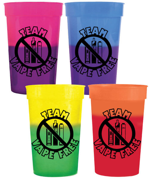 Team Vape Free Color Changing Cup